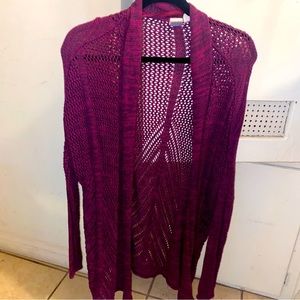 Roxy red purple small cardigan